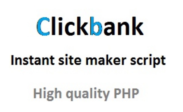 Product picture Clickbank script - instant site maker