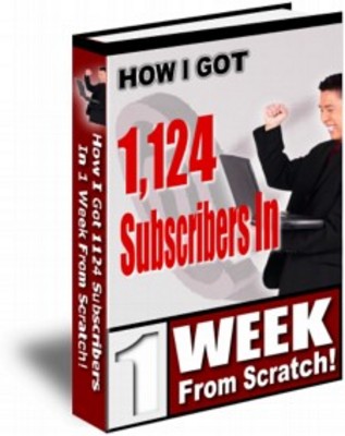 Product picture 1124 subscribers in 1 week - special report - Master resell